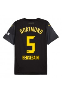 Borussia Dortmund Ramy Bensebaini #5 Voetbaltruitje Uit tenue 2024-25 Korte Mouw